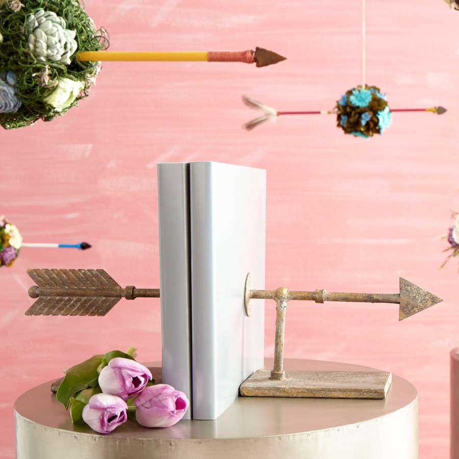 Arrow bookends Bombay Mercantile