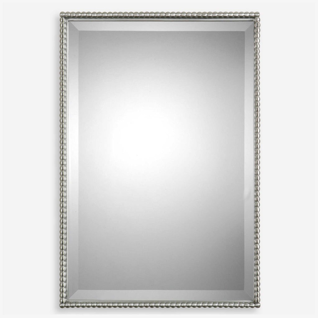 Sherise Brushed Nickel Mirror - Bombay Mercantile