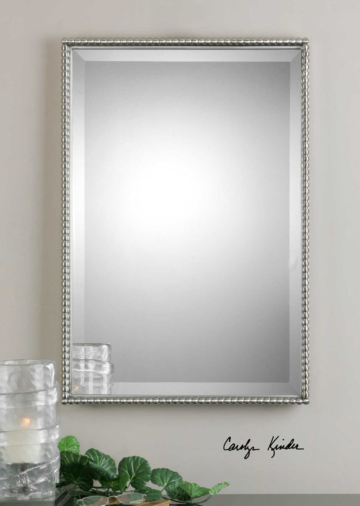 Sherise Brushed Nickel Mirror - Bombay Mercantile