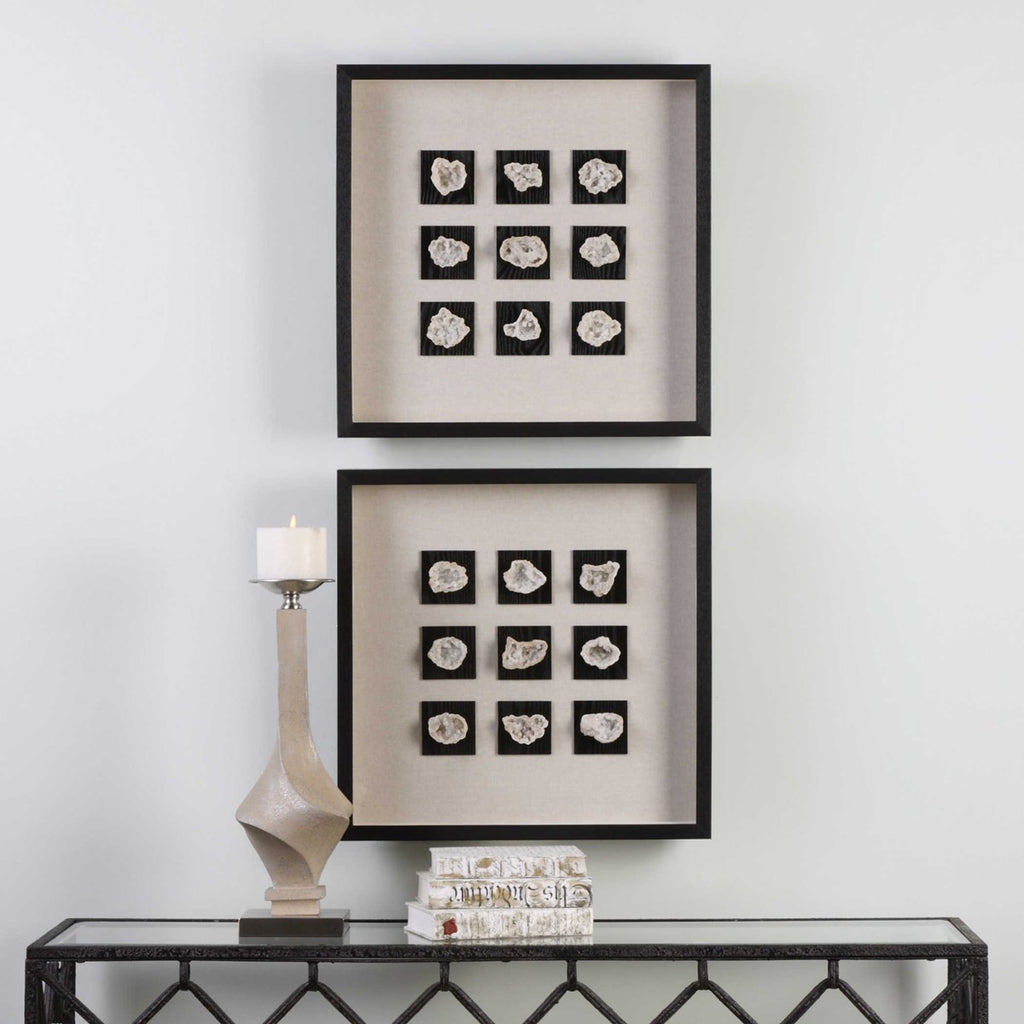Geode Linen Shadow Box - Bombay Mercantile