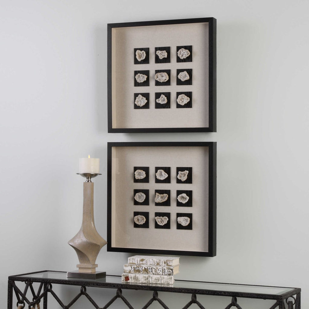 Geode Linen Shadow Box - Bombay Mercantile