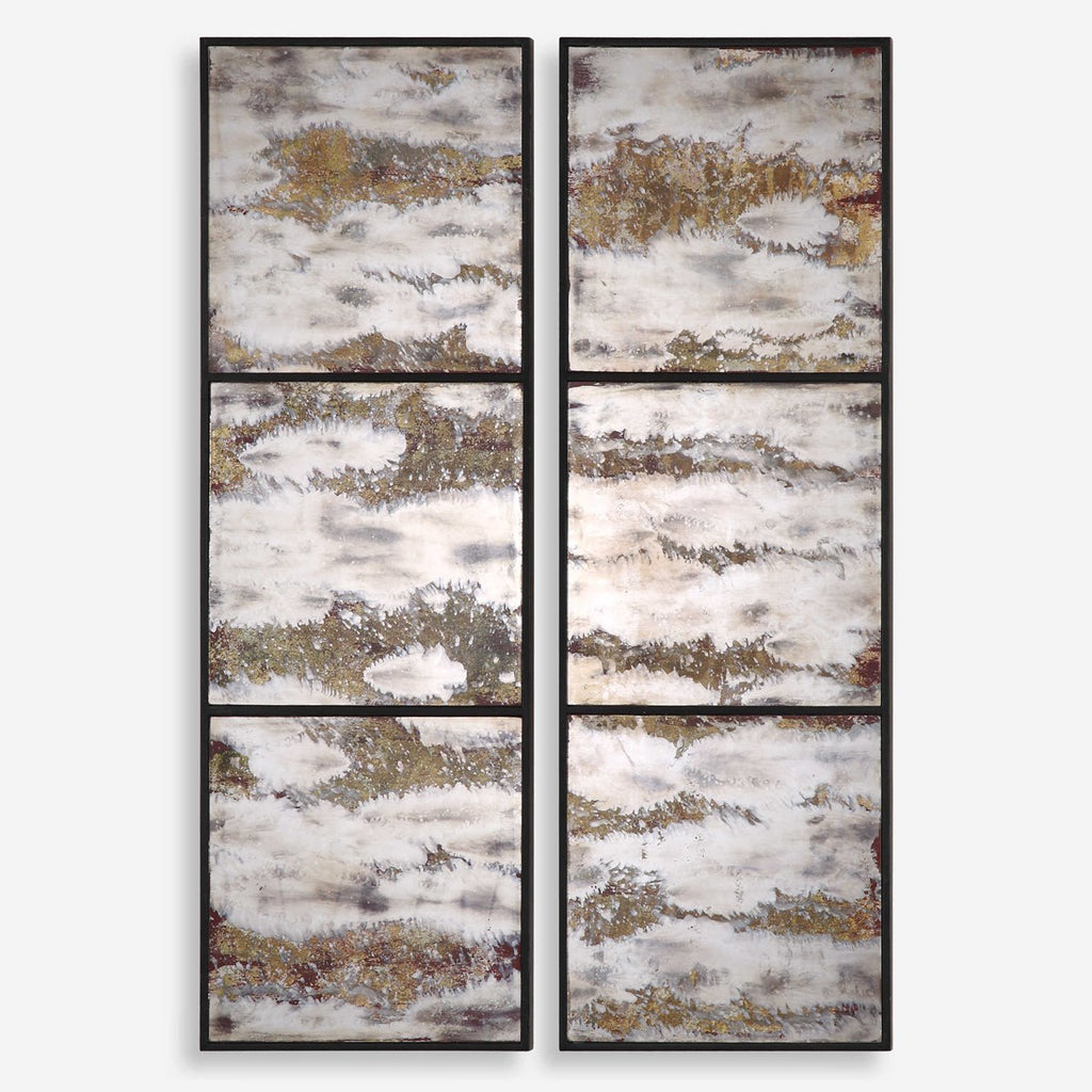 Rahila Antiqued Mirror, Set Of 2 - Bombay Mercantile