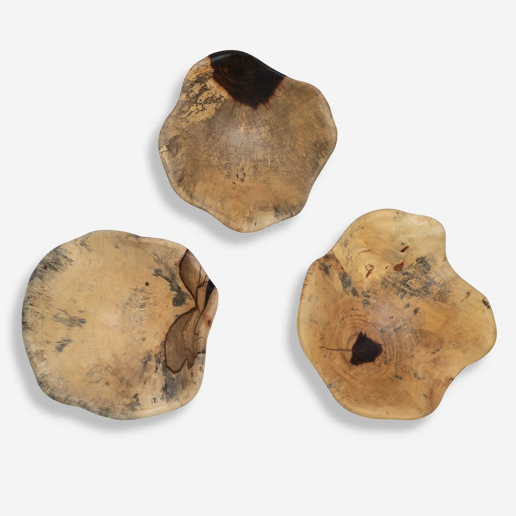 Tamarine Wood Wall Art Set of 3 - Bombay Mercantile