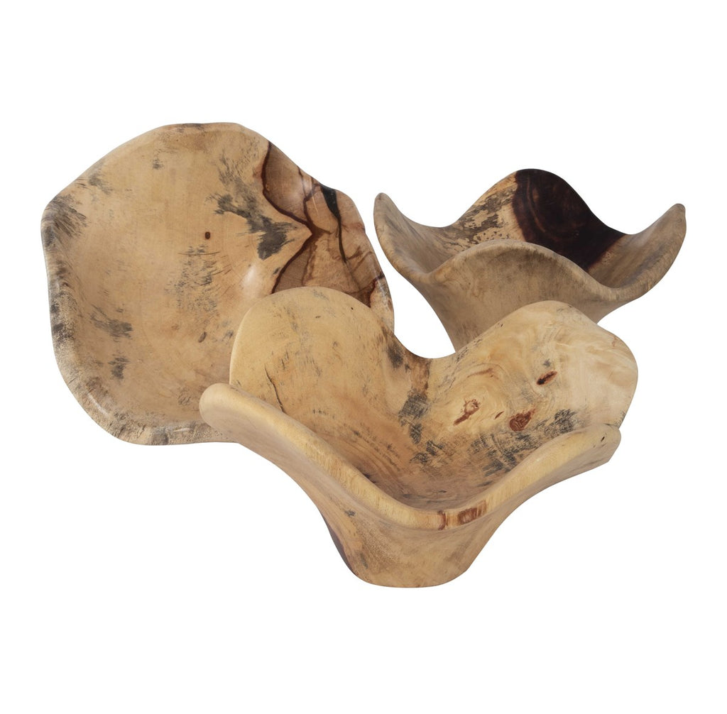 Tamarine Wood Wall Art Set of 3 - Bombay Mercantile
