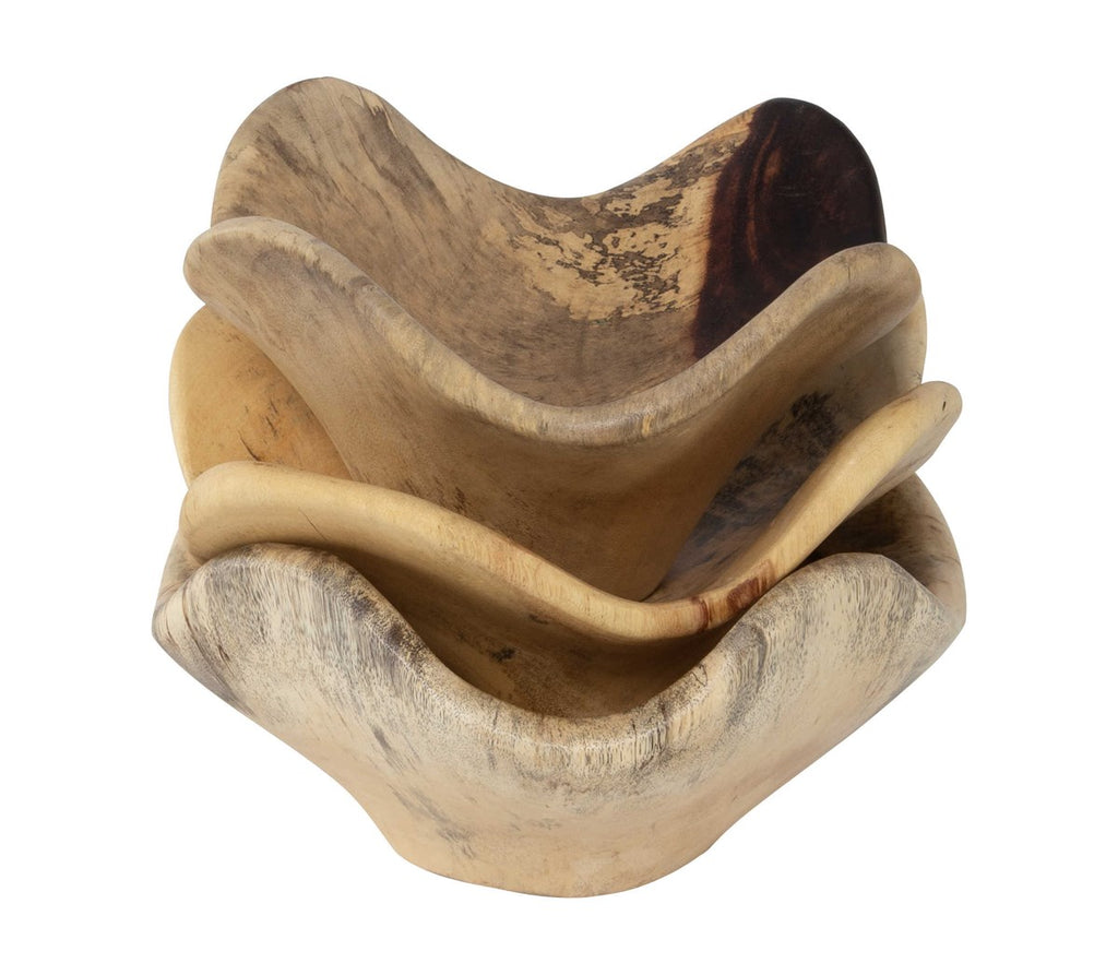 Tamarine Wood Wall Art Set of 3 - Bombay Mercantile