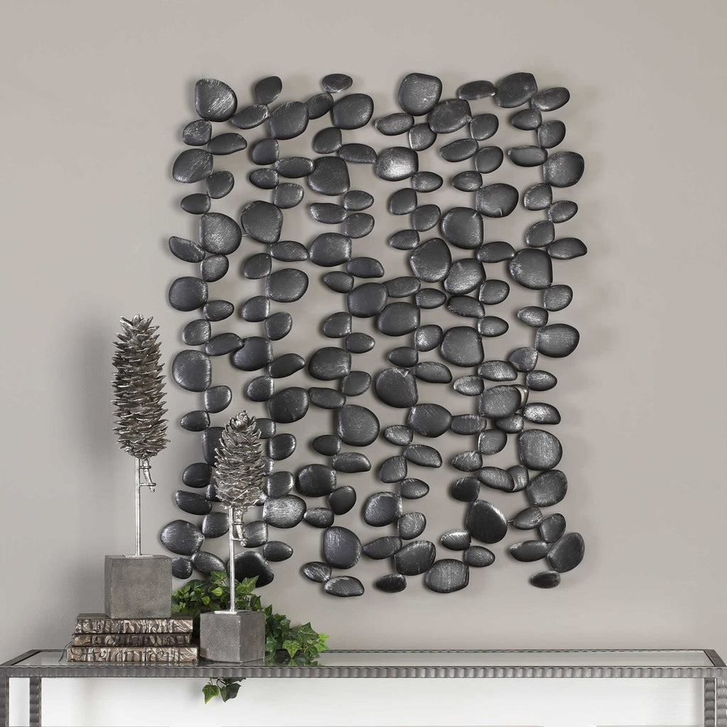 Skipping Stones Forged Iron Wall Art - Bombay Mercantile