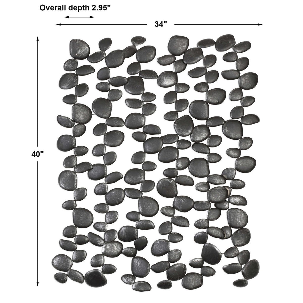 Skipping Stones Forged Iron Wall Art - Bombay Mercantile