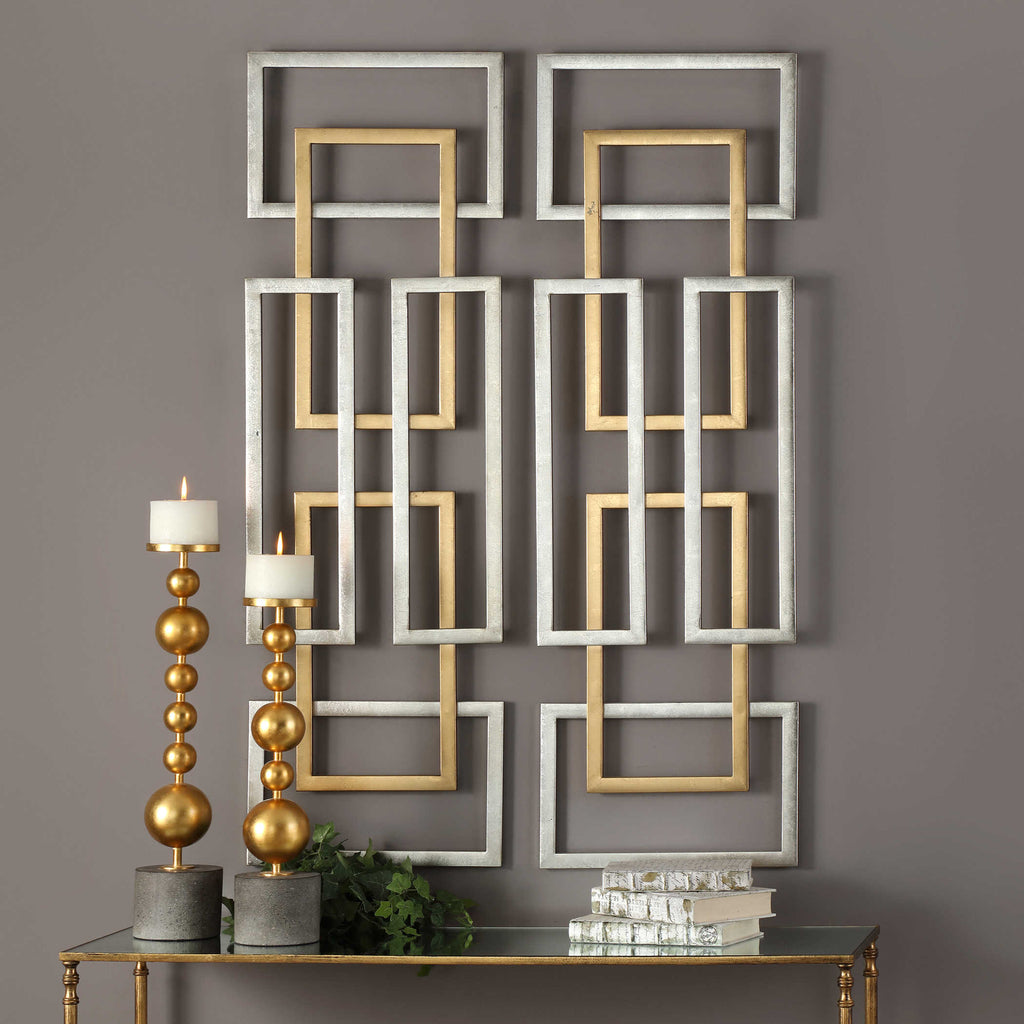 Aerin Geometric Wall Art, Set of 2 - Bombay Mercantile