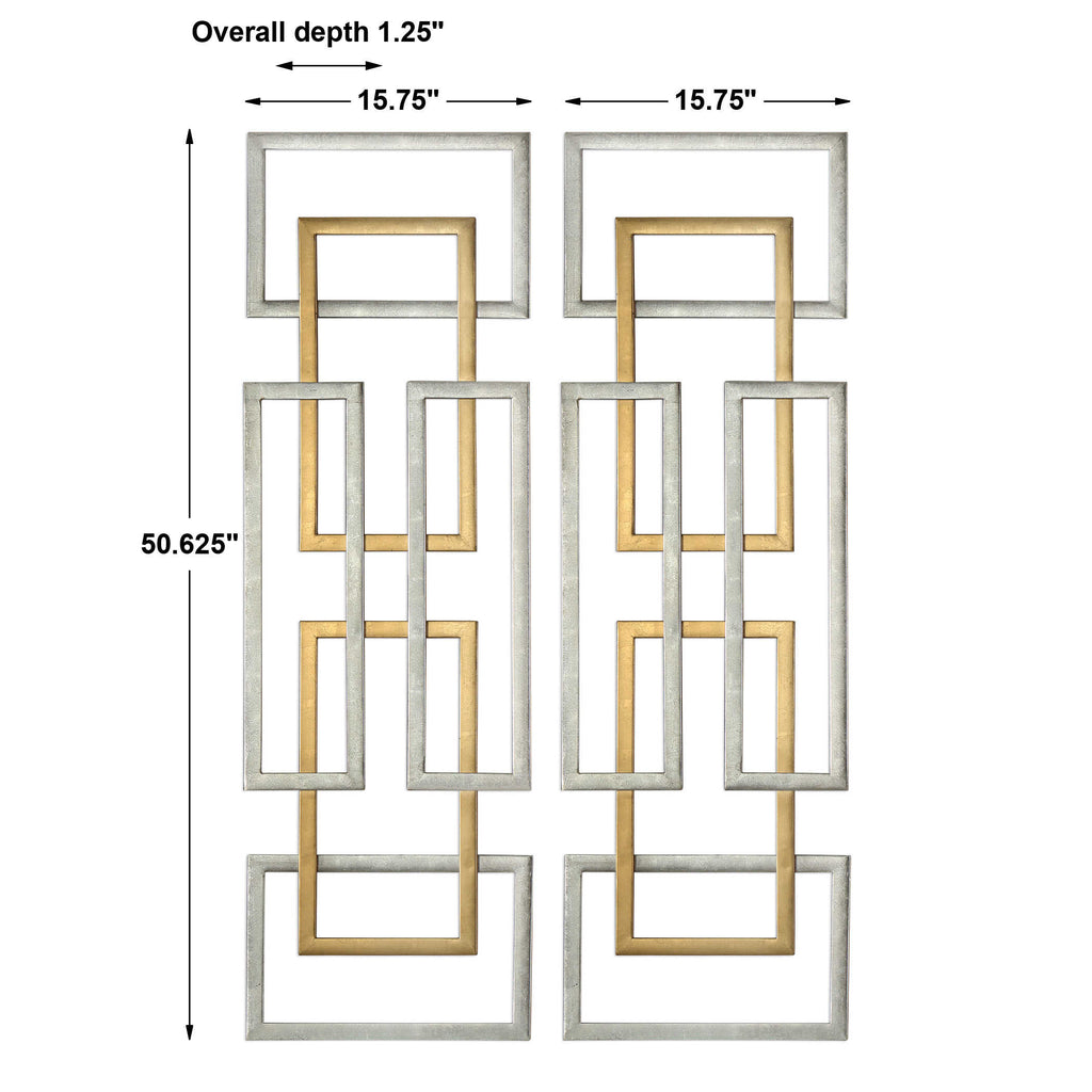 Aerin Geometric Wall Art, Set of 2 - Bombay Mercantile