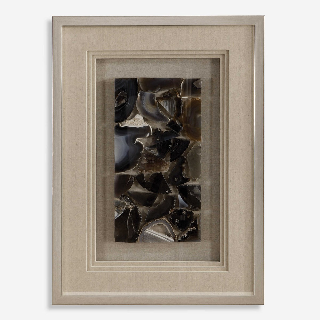 Seana Agate Stone Shadow Box - Bombay Mercantile