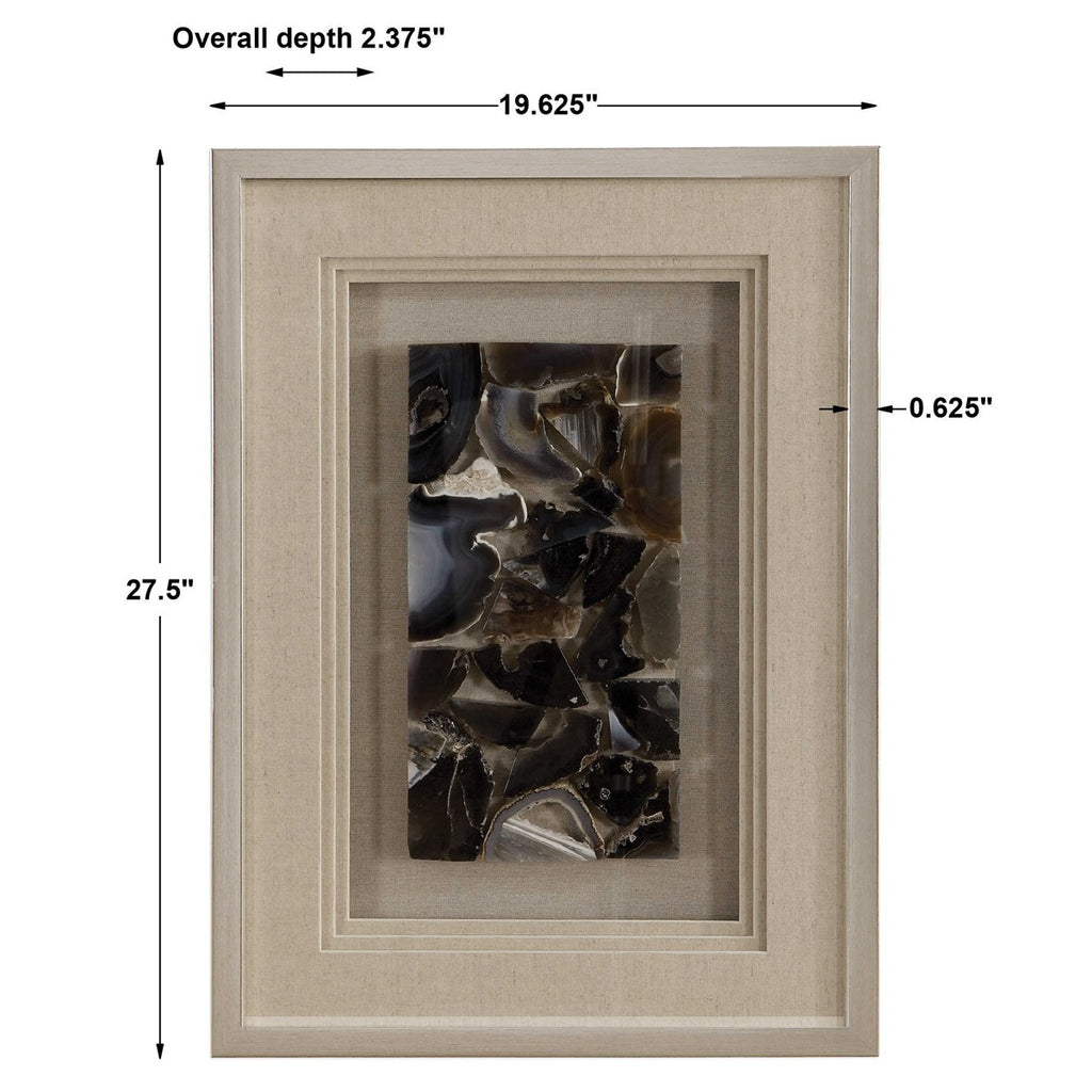 Seana Agate Stone Shadow Box - Bombay Mercantile