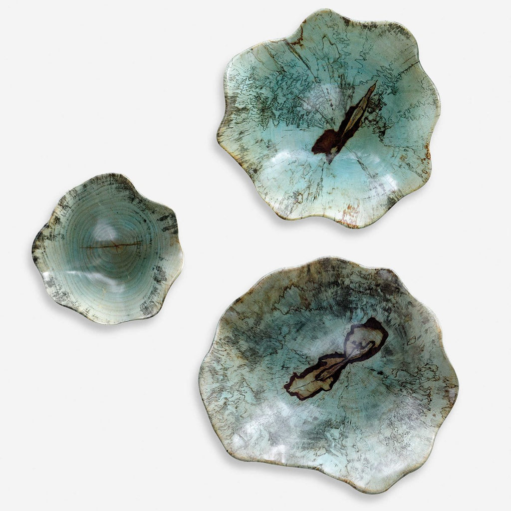 Teo Wood Wall Art, Set of 3 - Bombay Mercantile