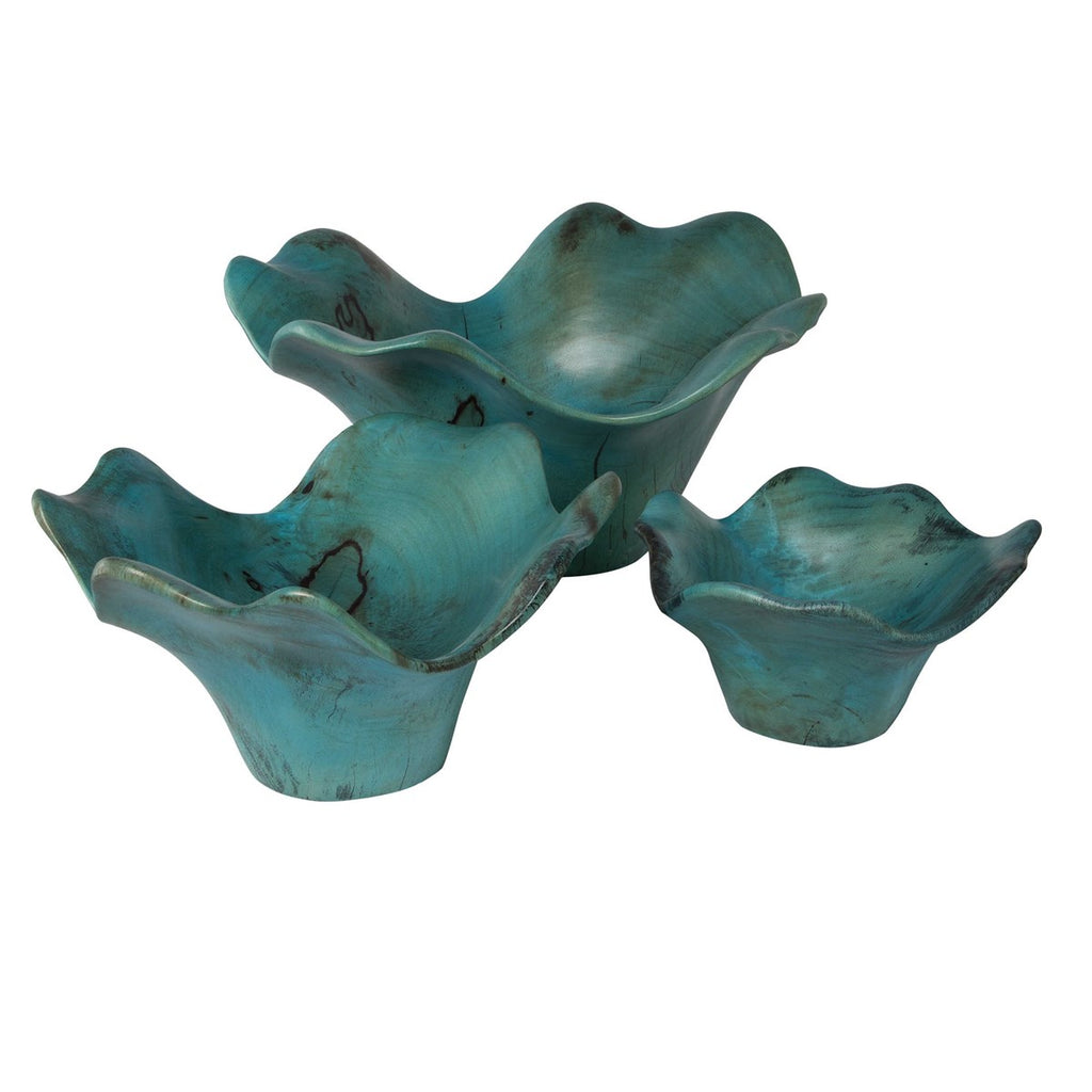 Teo Wood Wall Art, Set of 3 - Bombay Mercantile