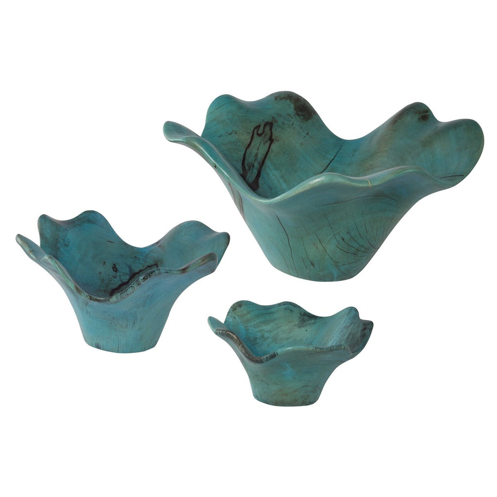 Teo Wood Wall Art, Set of 3 - Bombay Mercantile