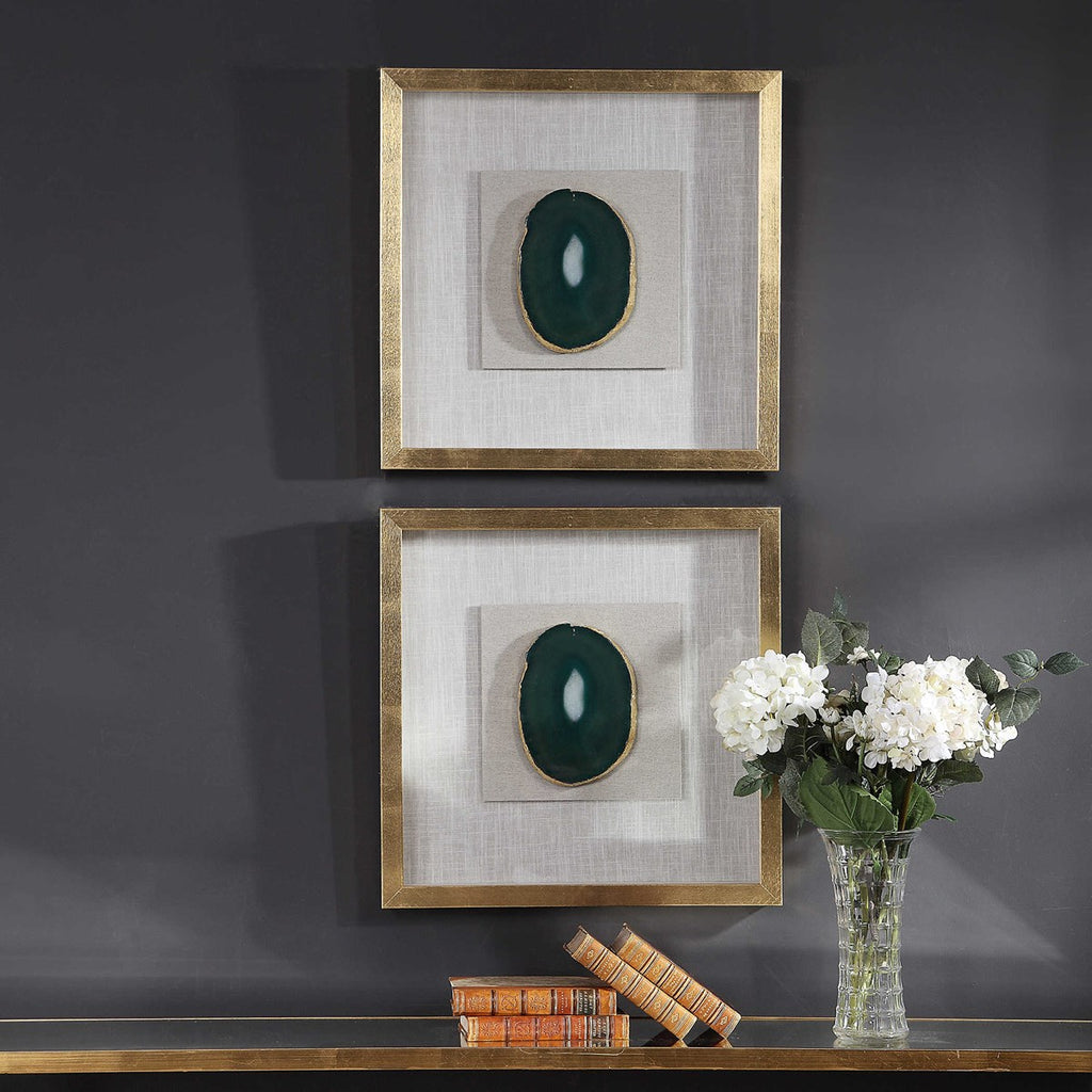 Keeva Agate Stone Shadow Box - Bombay Mercantile