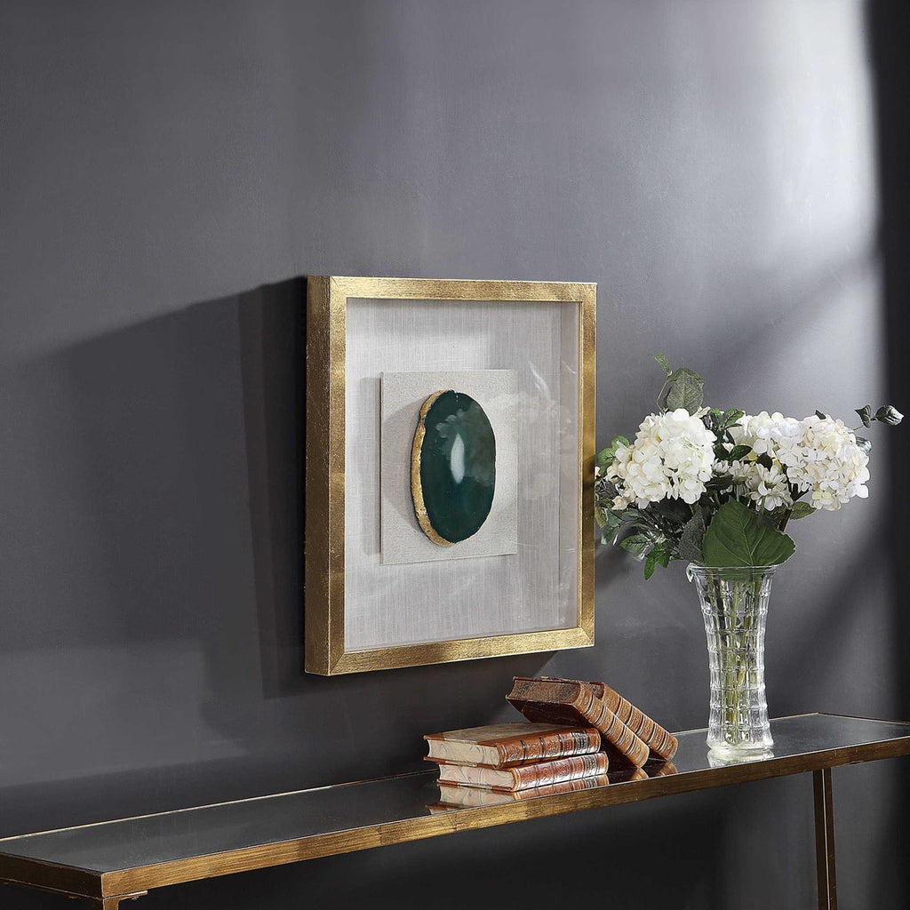 Keeva Agate Stone Shadow Box - Bombay Mercantile