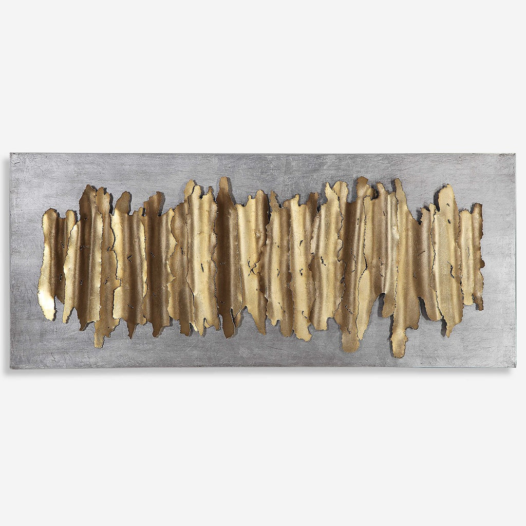 Lev Gold Metal Wall Decor - Bombay Mercantile