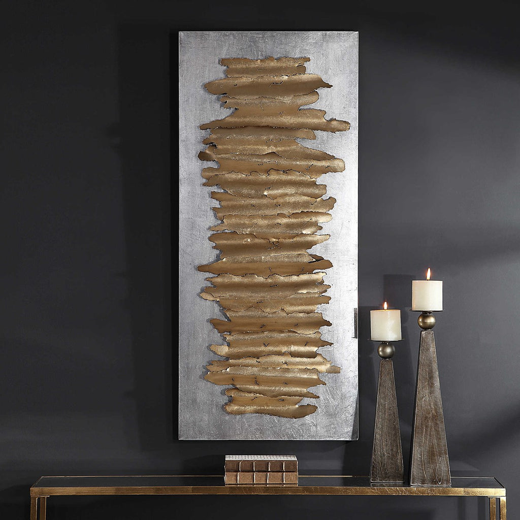 Lev Gold Metal Wall Decor - Bombay Mercantile