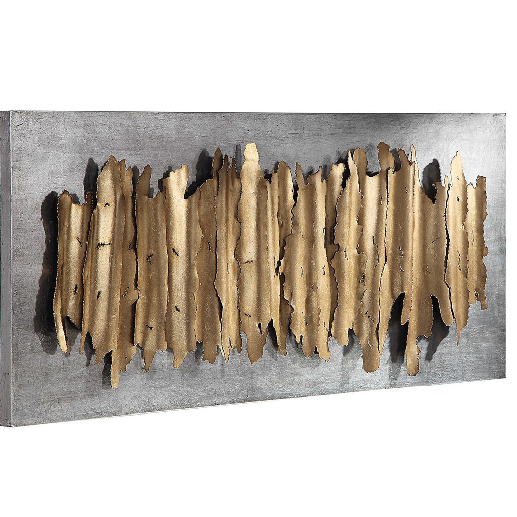 Lev Gold Metal Wall Decor - Bombay Mercantile