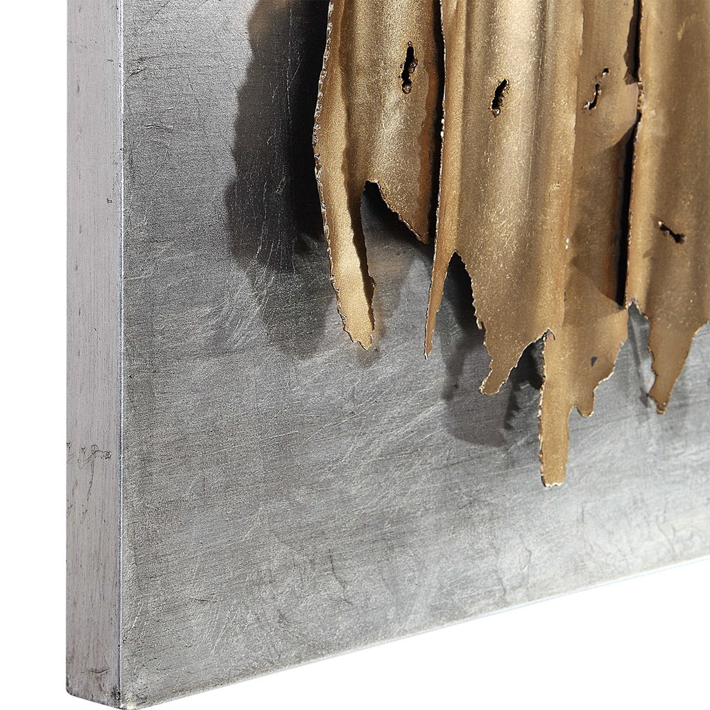 Lev Gold Metal Wall Decor - Bombay Mercantile