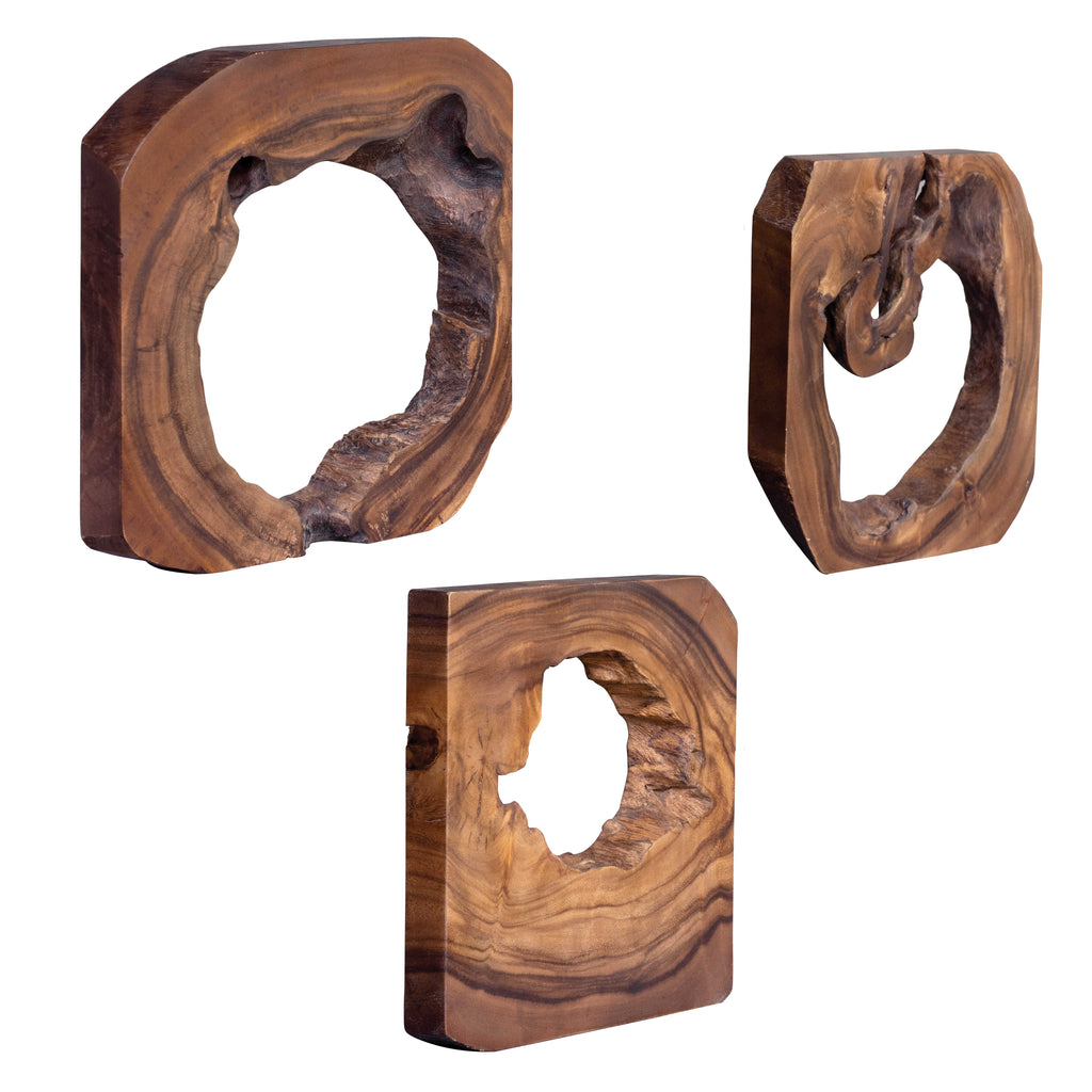 Adlai Wood Wall Art Set of 6 - Bombay Mercantile