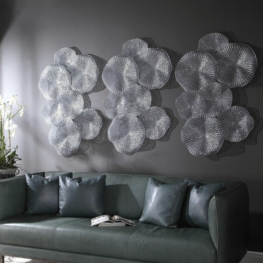 Ripley Pewter Metal Wall Art - Bombay Mercantile