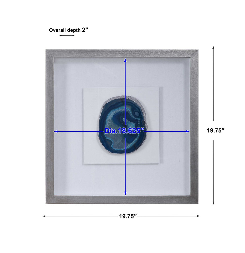 Kalia Blue Stone Shadow Box - Bombay Mercantile