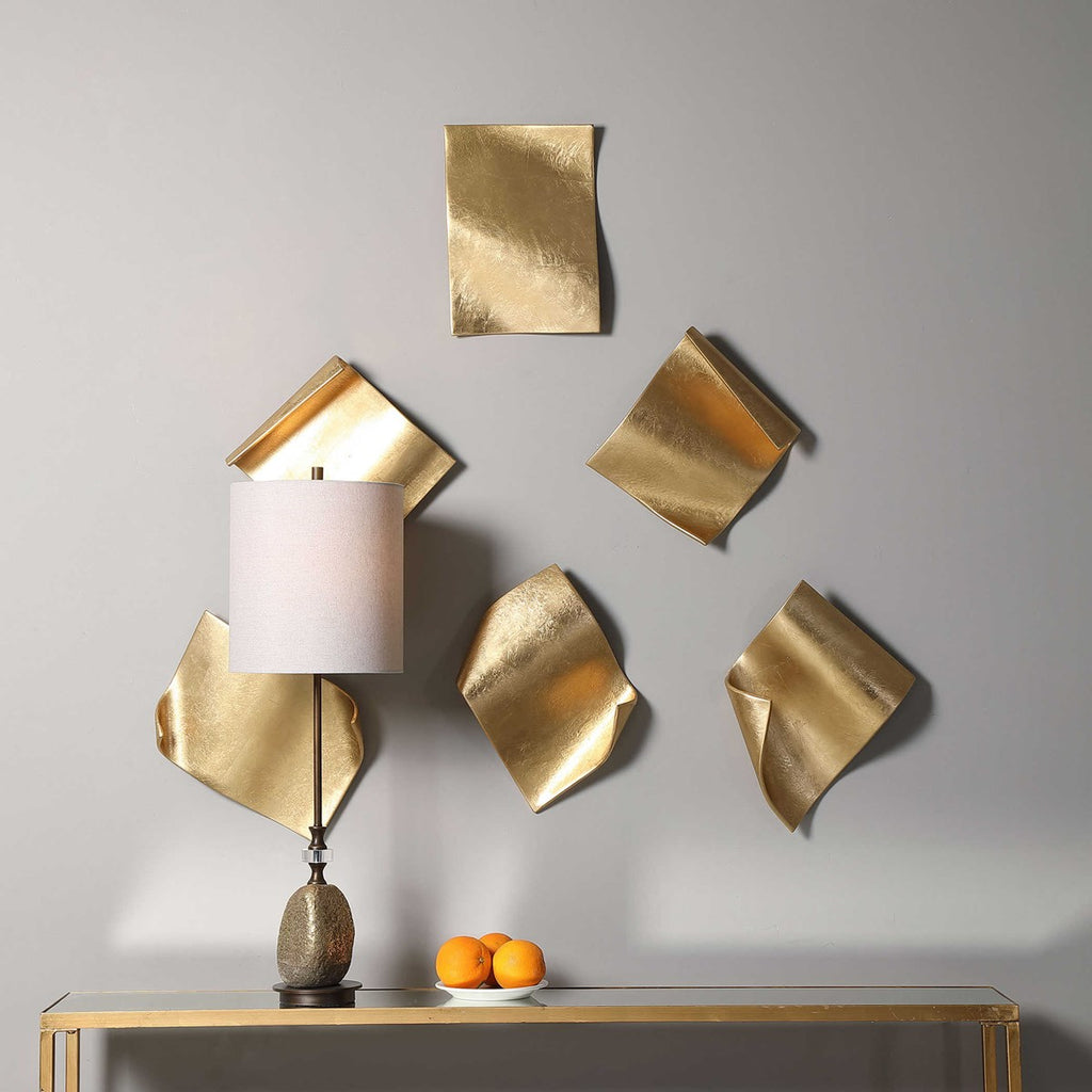Fluttering Pages Wall Decor, Set of 6 - Bombay Mercantile