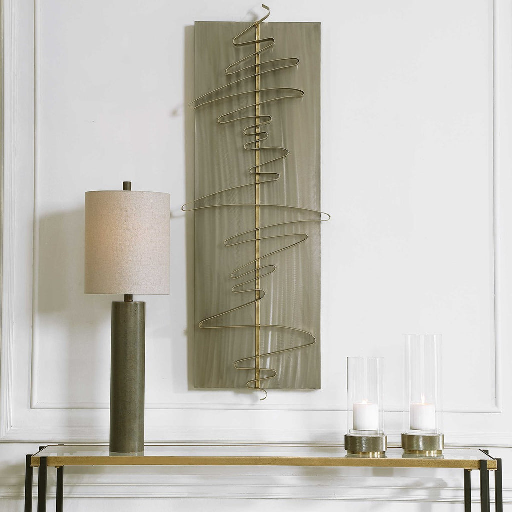 Script Modern Metal Wall Decor - Bombay Mercantile