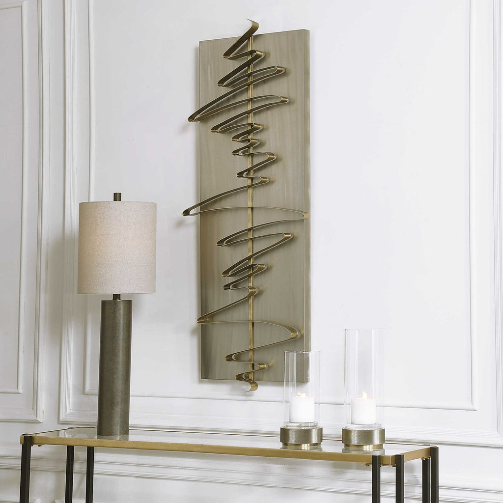 Script Modern Metal Wall Decor - Bombay Mercantile