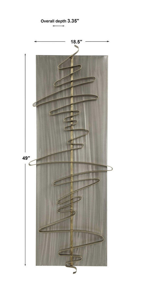 Script Modern Metal Wall Decor - Bombay Mercantile