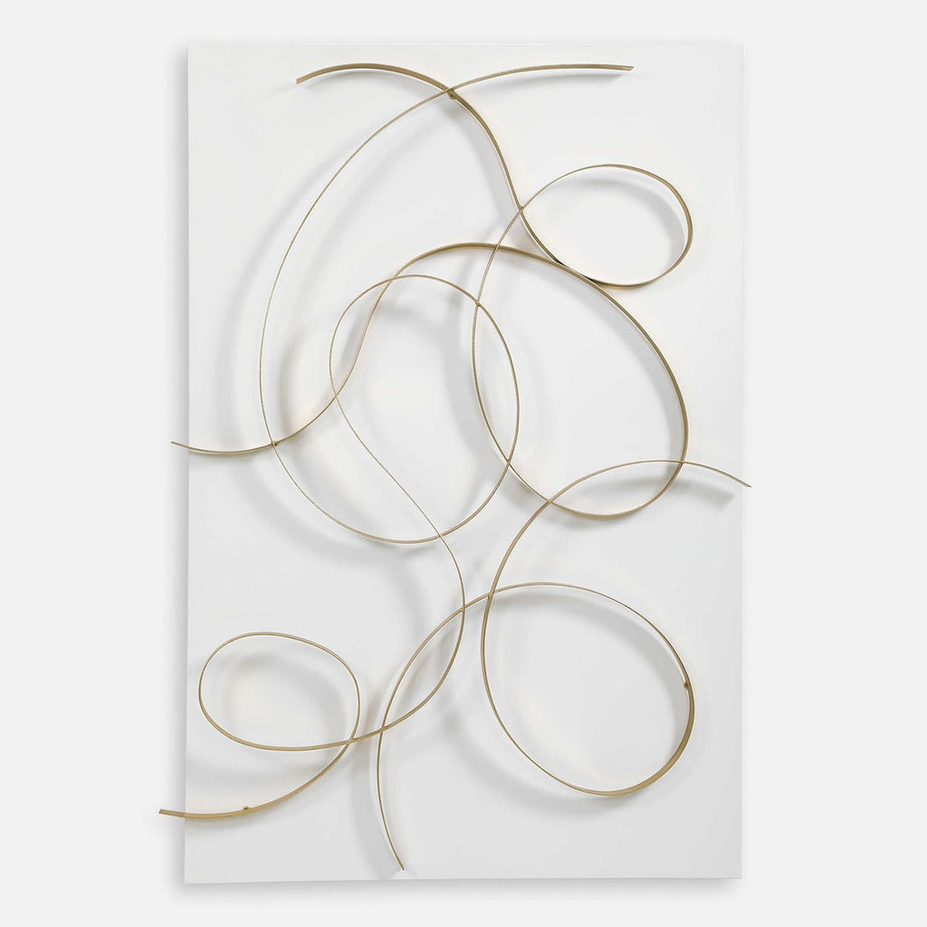 Freehand Modern Metal Wall Panel - Bombay Mercantile