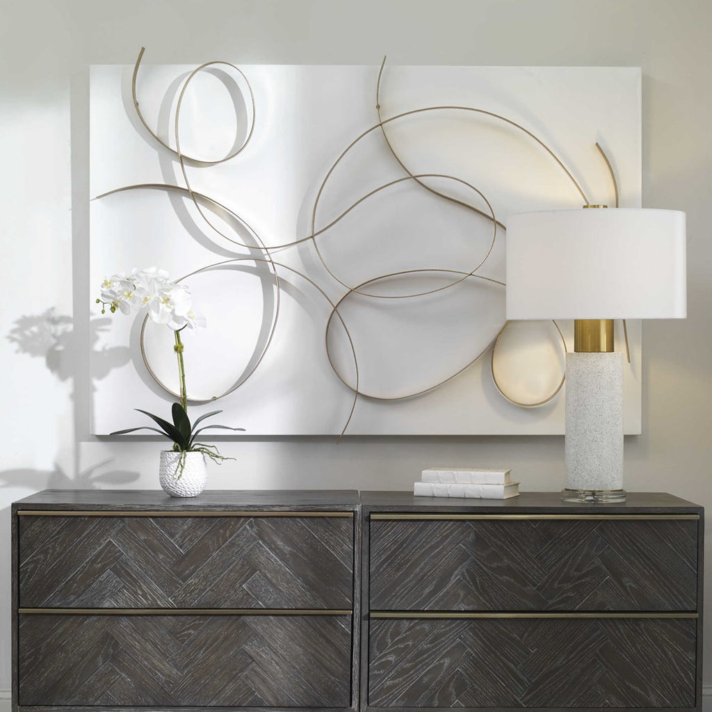 Freehand Modern Metal Wall Panel - Bombay Mercantile