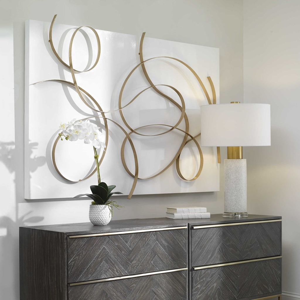 Freehand Modern Metal Wall Panel - Bombay Mercantile