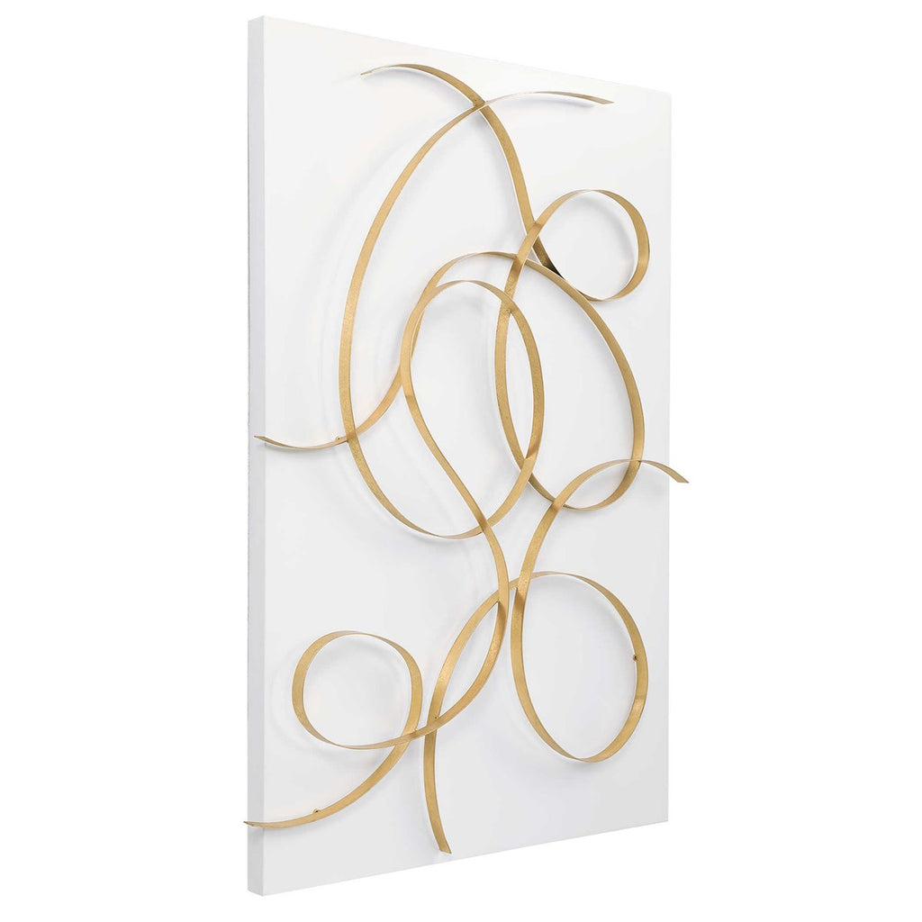 Freehand Modern Metal Wall Panel - Bombay Mercantile