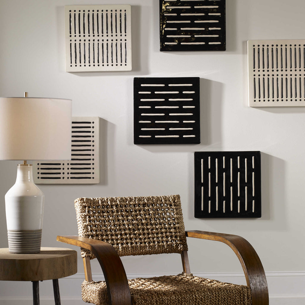 Domino Effect Modern Wall Decor, Set of 2 - Bombay Mercantile