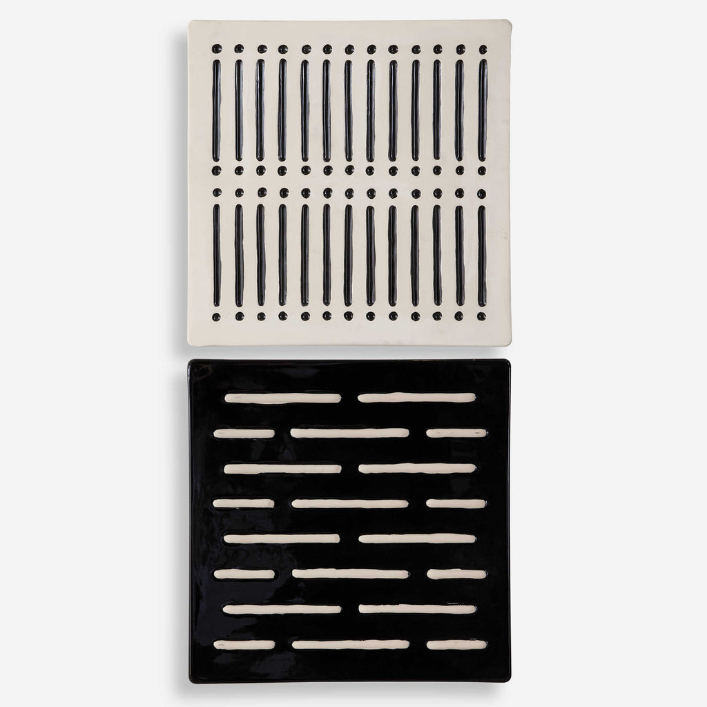 Domino Effect Modern Wall Decor, Set of 2 - Bombay Mercantile