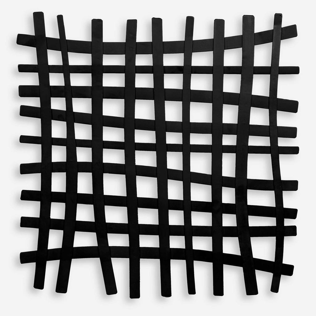 Gridlines Iron Wall Decor - Bombay Mercantile