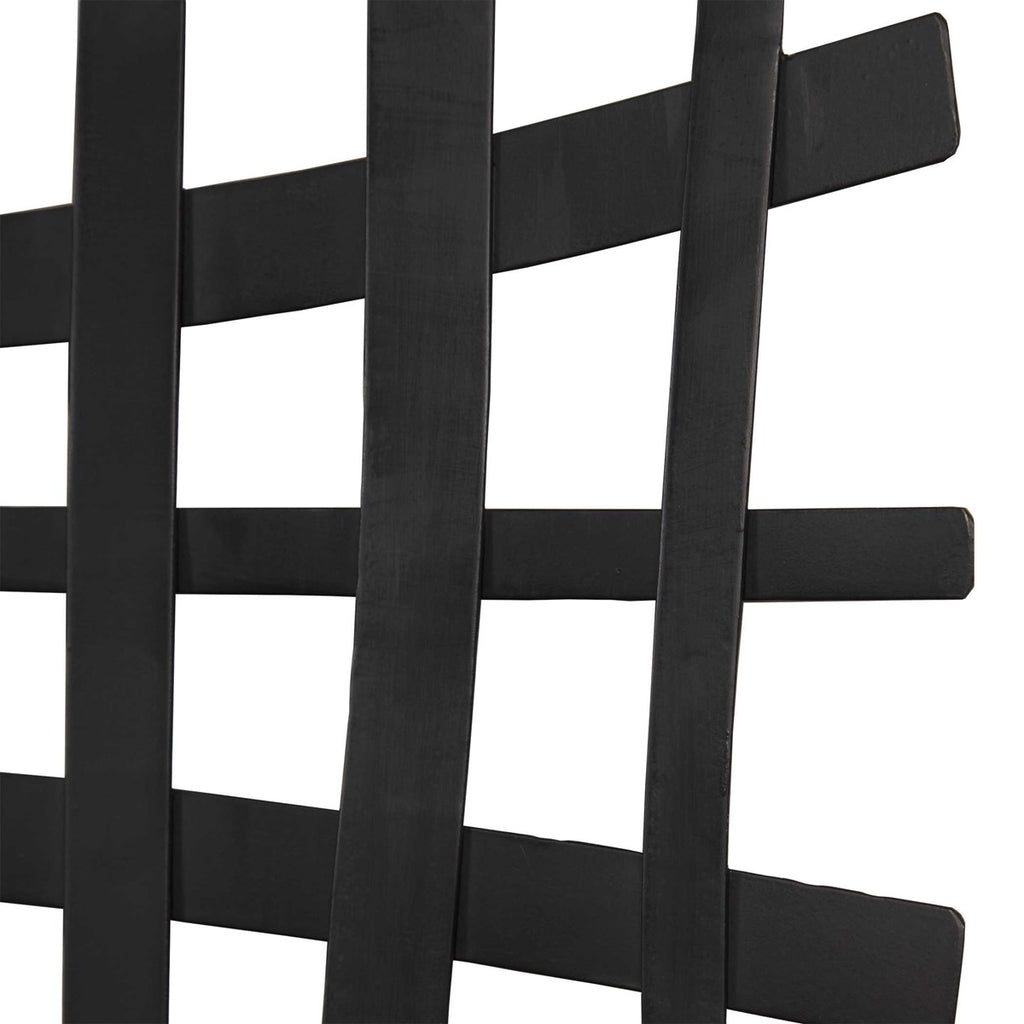 Gridlines Iron Wall Decor - Bombay Mercantile