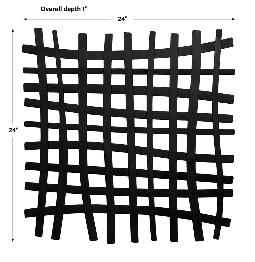 Gridlines Iron Wall Decor - Bombay Mercantile