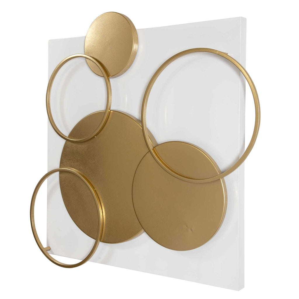 Adagio Golden Disk Wall Art - Bombay Mercantile