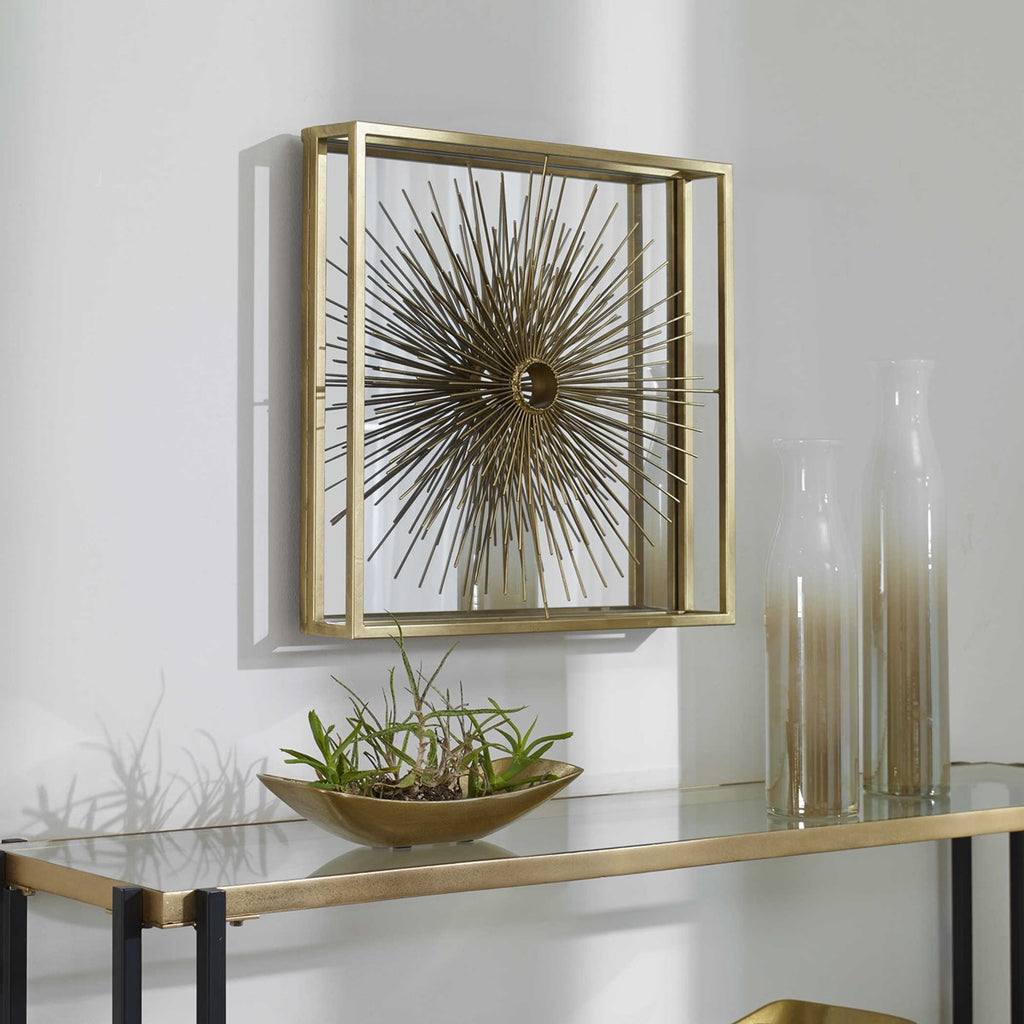 Starlight Mirrored Brass Wall Decor - Bombay Mercantile