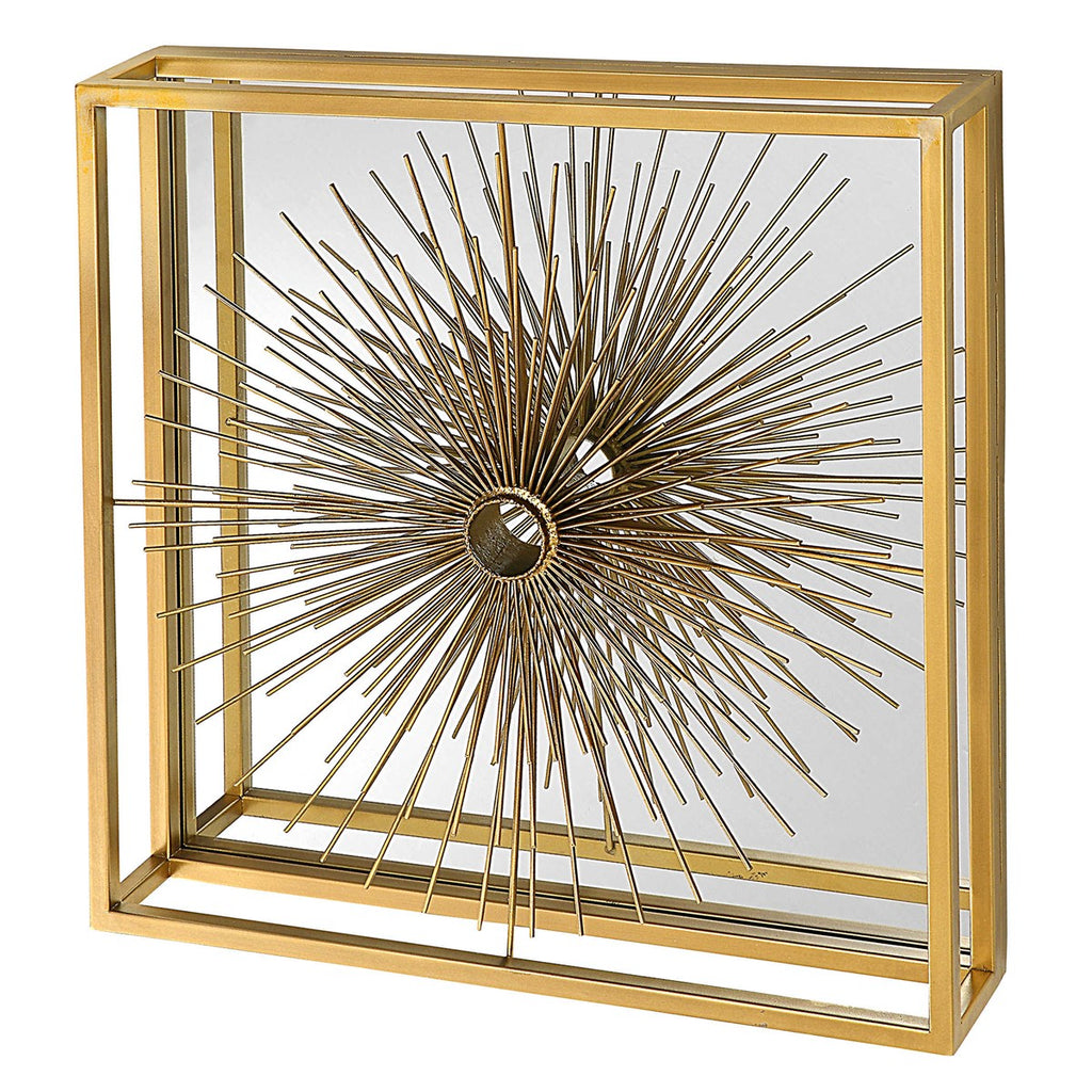 Starlight Mirrored Brass Wall Decor - Bombay Mercantile
