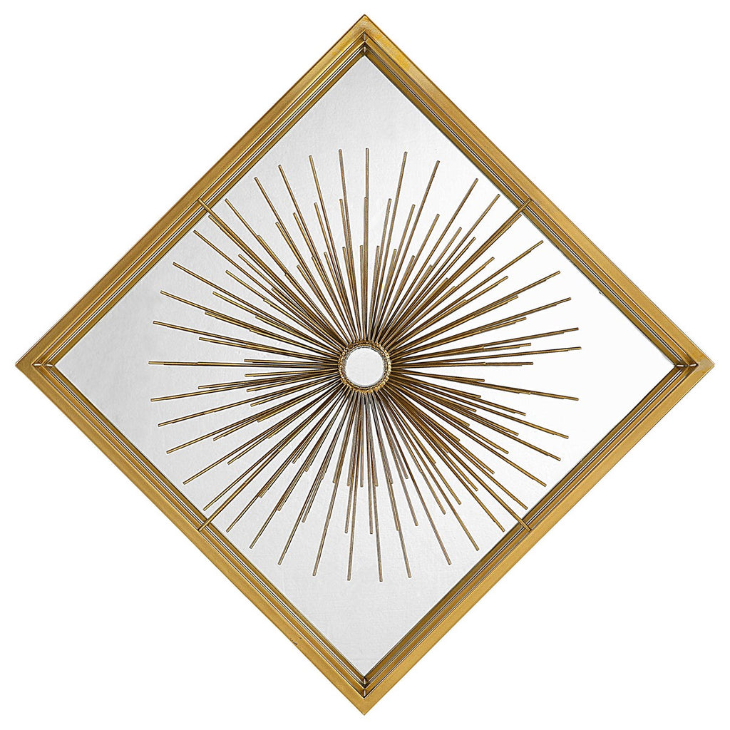 Starlight Mirrored Brass Wall Decor - Bombay Mercantile