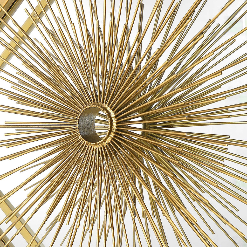 Starlight Mirrored Brass Wall Decor - Bombay Mercantile