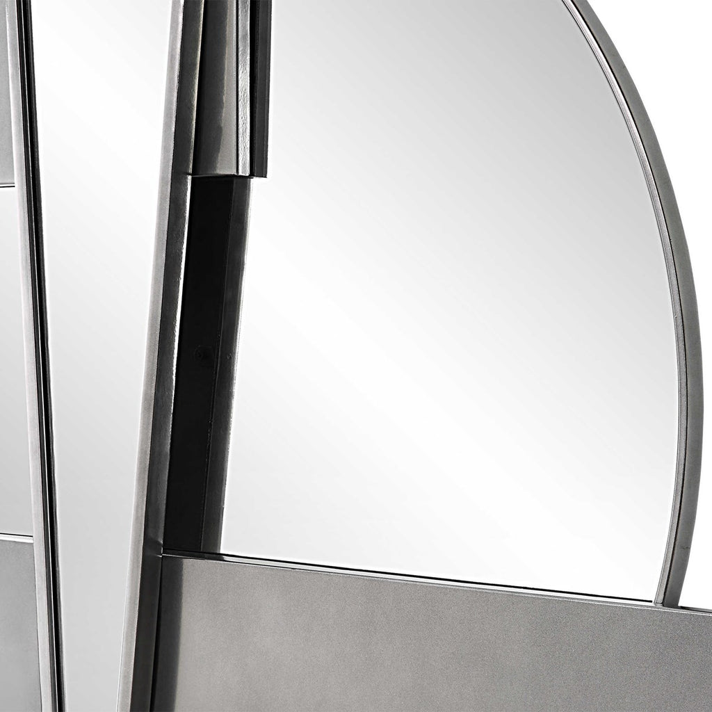 Wedge Mirrored Modern Wall Decor - Bombay Mercantile