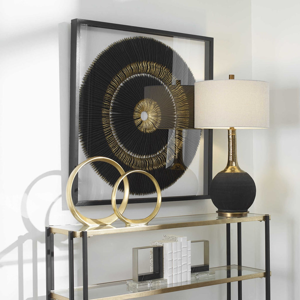 Sandara Black And Gold Shadow Box - Bombay Mercantile