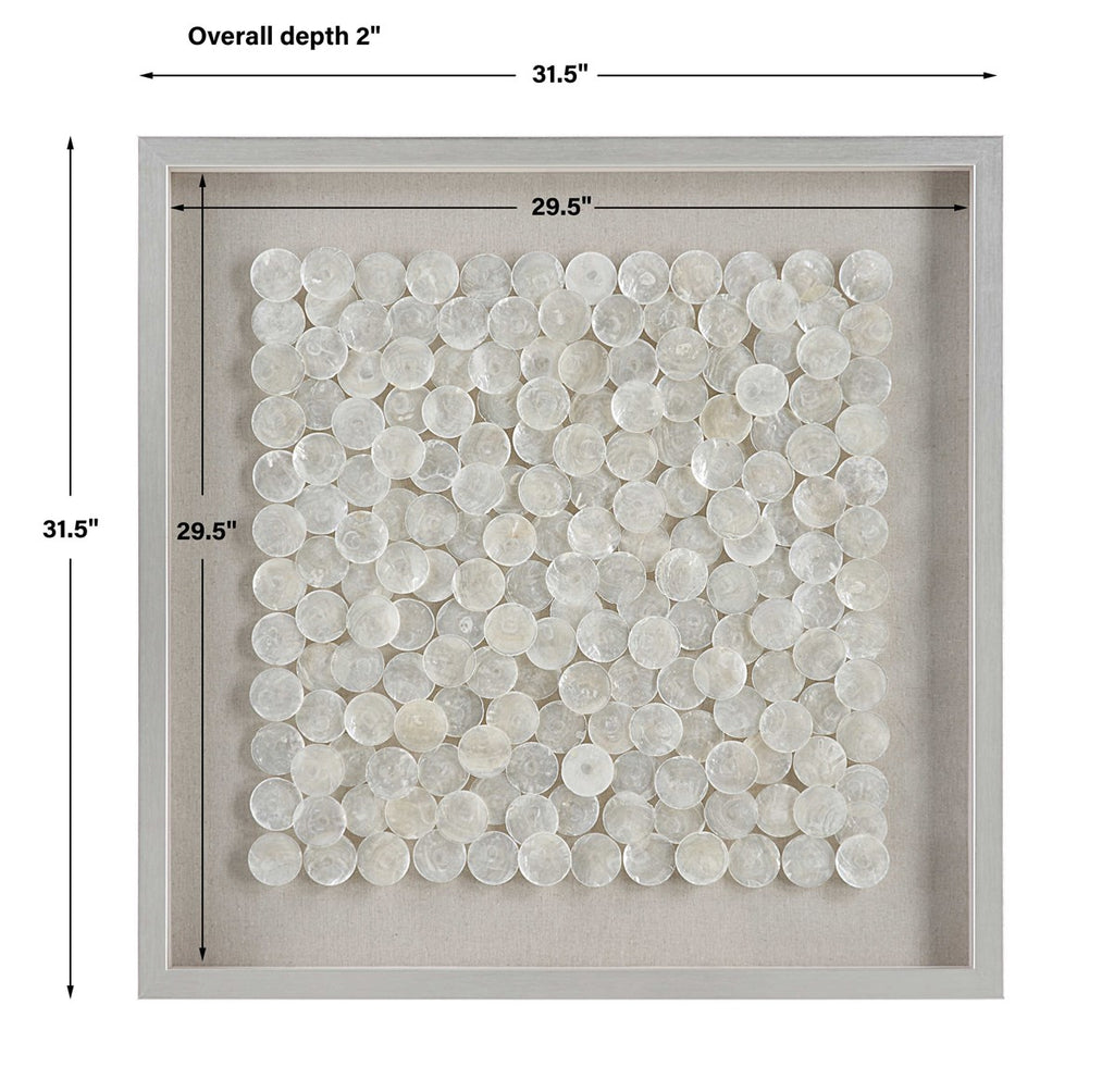Roxas Capiz Shell Shadow Box - Bombay Mercantile