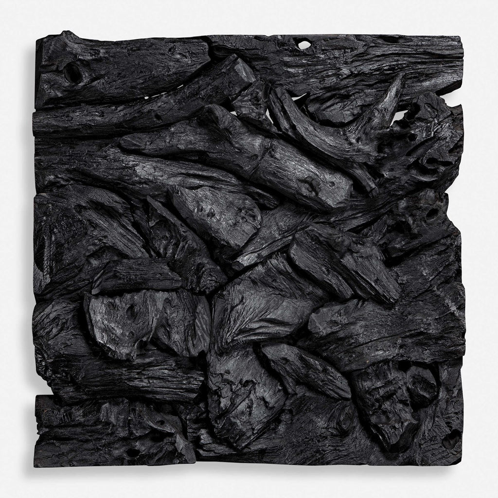 Rio Black Wood Wall Decor - Bombay Mercantile