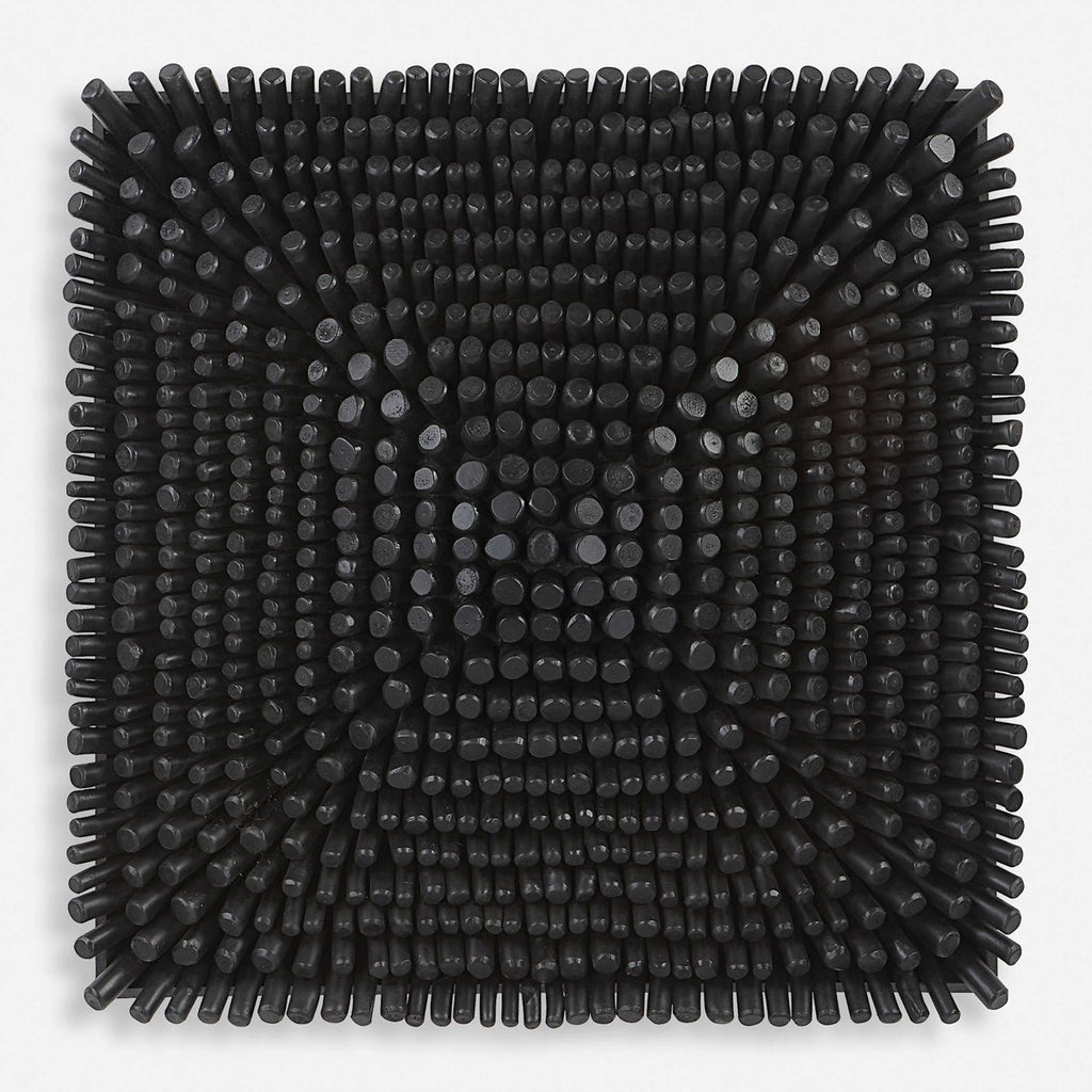 Portside Black Wood Wall Panel - Bombay Mercantile